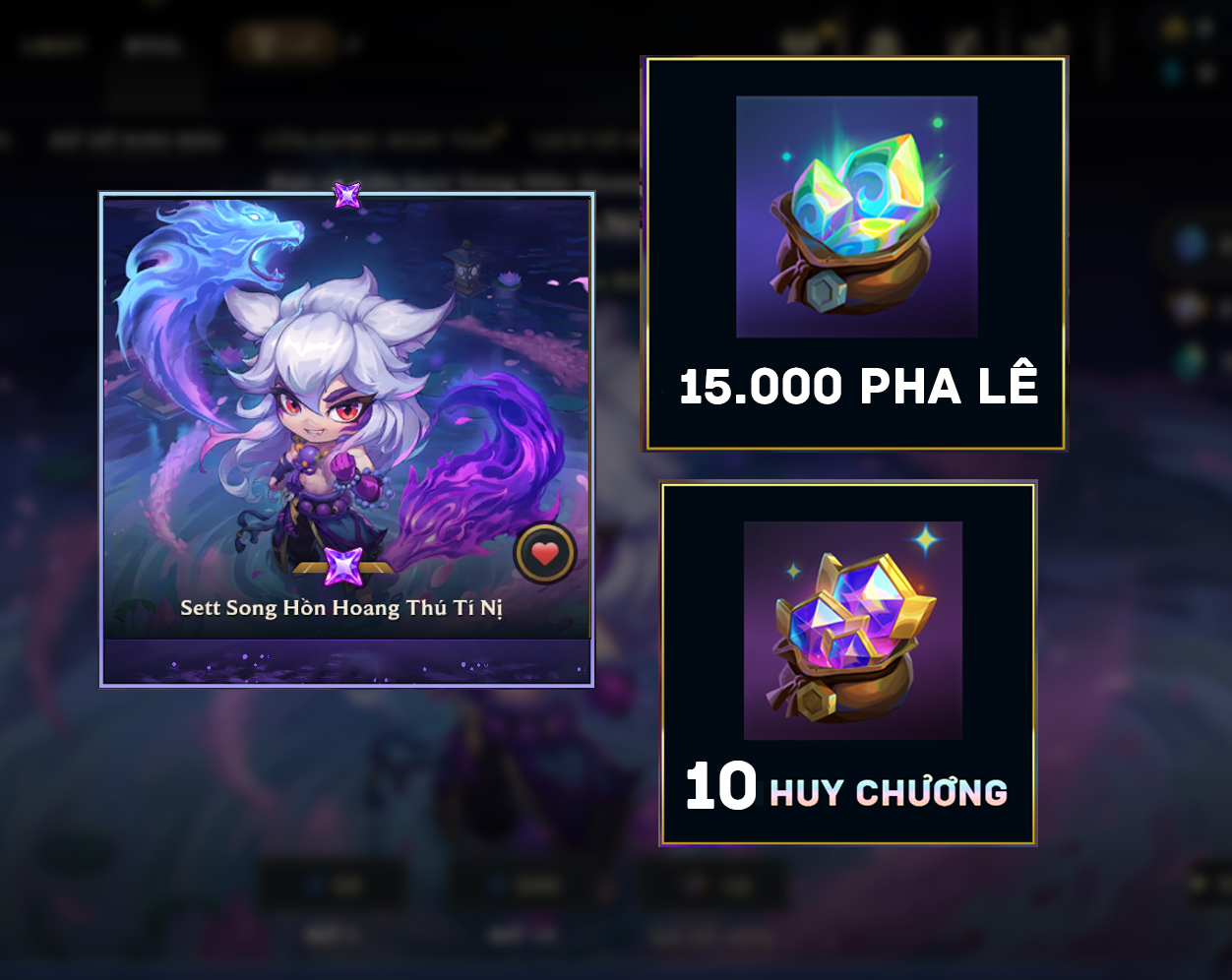 Sett Song Hồn Hoang Thú - Acc TFT #5179 | Shop Acc TFT