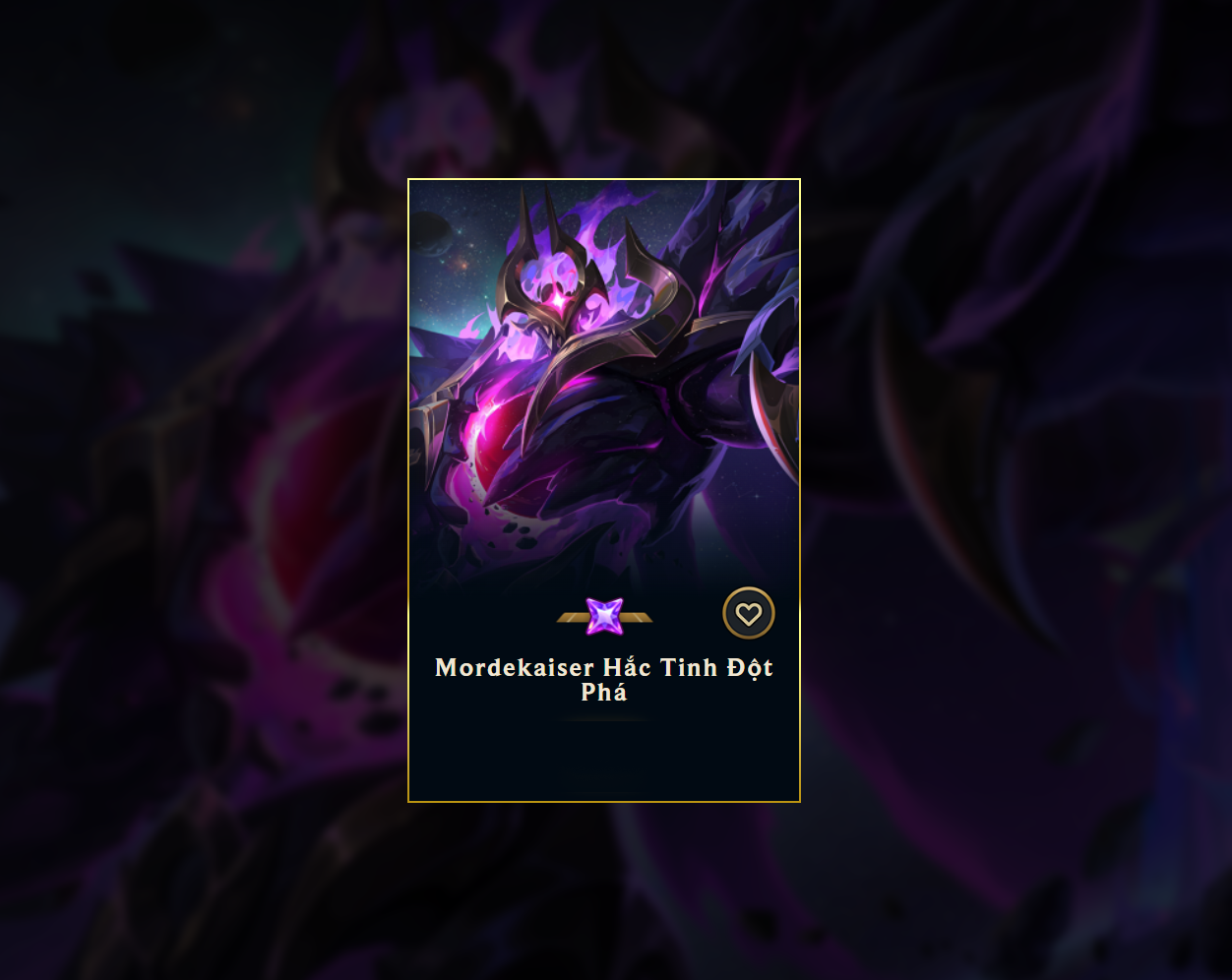 Mordekaiser Hắc Tinh - Acc TFT #5325 | Shop Acc TFT