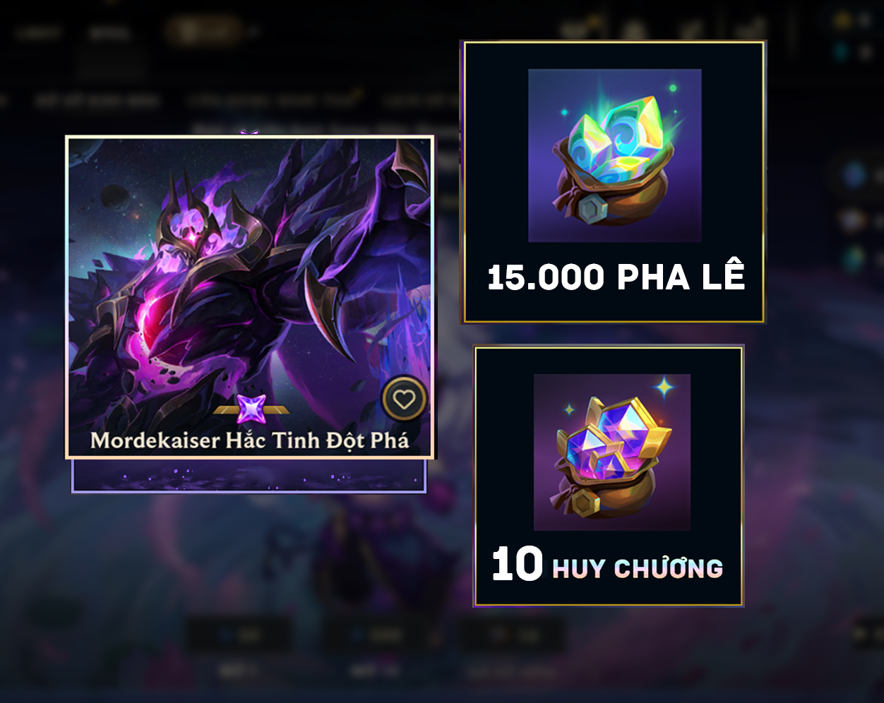 Mordekaiser Hắc Tinh - Acc TFT #5328 | Shop Acc TFT